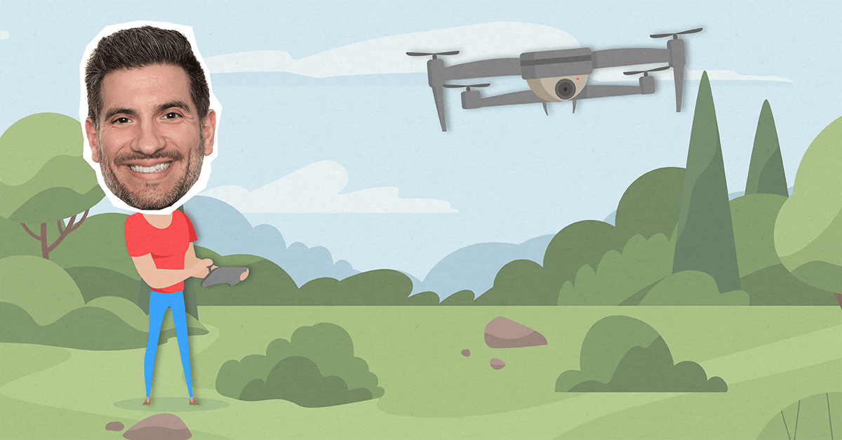Carlos with drone
